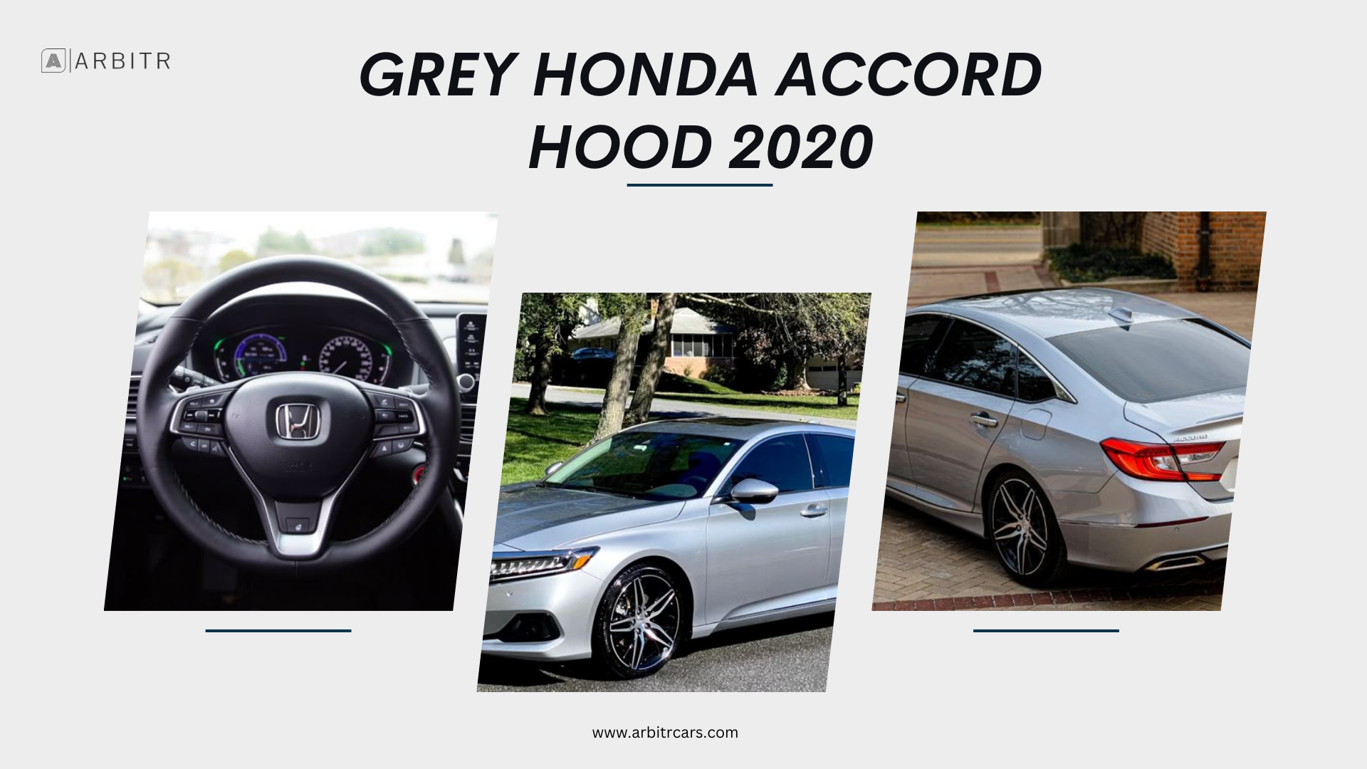 Grey Honda Accord Hood 2020